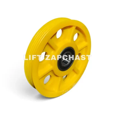Відвідний блок ліфта 400x5x10 OTIS з підшипниками ZAA263S3